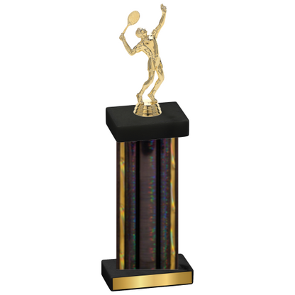 Single Black Glacier Tennis Trophy