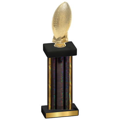 Single Black Glacier Football Trophy