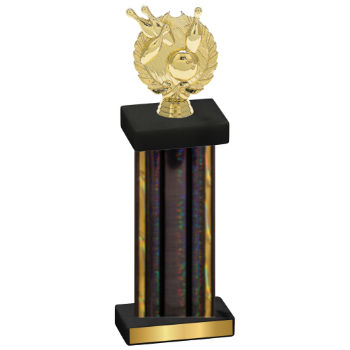 Single Black Glacier Bowling Trophy