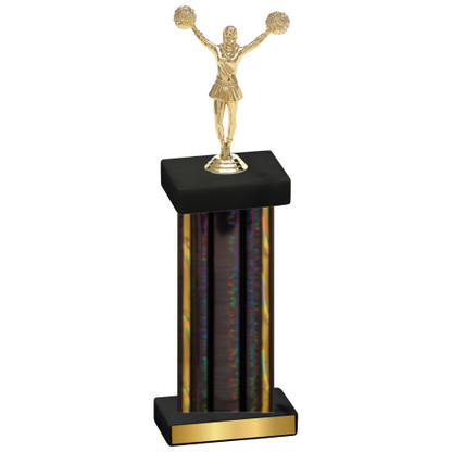 Single Black Glacier Cheerleading Trophy