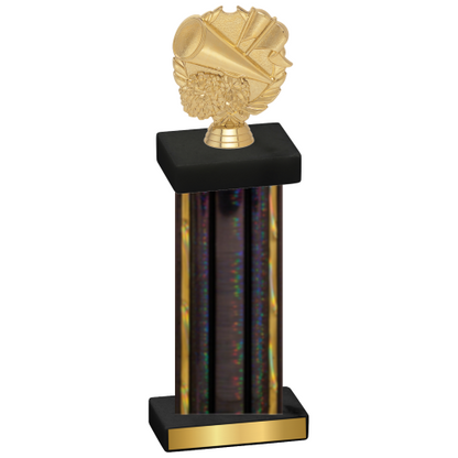 Single Black Glacier Cheerleading Trophy