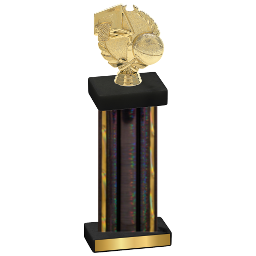 Single Black Glacier Basketball Trophy