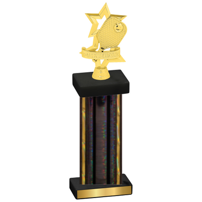 Single Black Glacier Pickleball Trophy