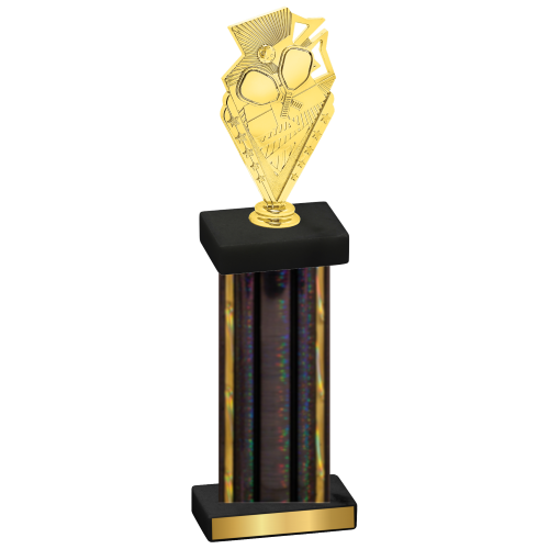 Single Black Glacier Pickleball Trophy