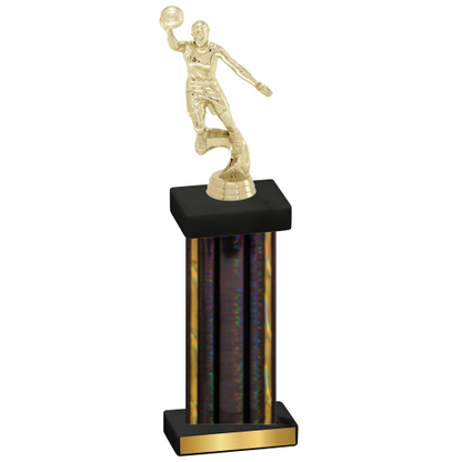 Single Black Glacier Basketball Trophy