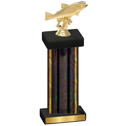 Single Black Glacier Fishing Trophy