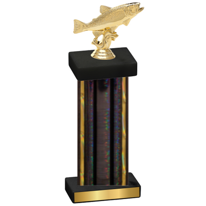 Single Black Glacier Fishing Trophy