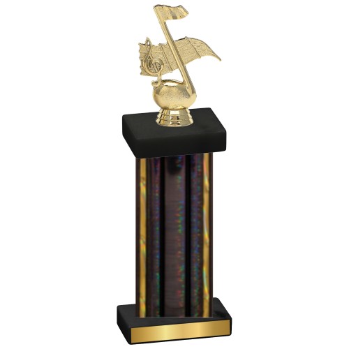 Single Black Glacier Music Trophy