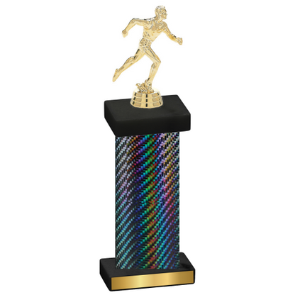 Single Black Carbon Fiber Running Trophy