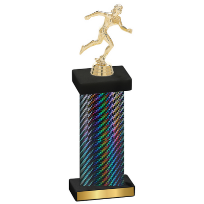 Single Black Carbon Fiber Running Trophy