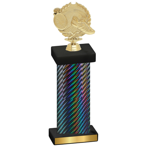 Single Black Carbon Fiber Running Trophy