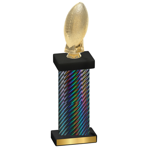 Single Black Carbon Fiber Football Trophy