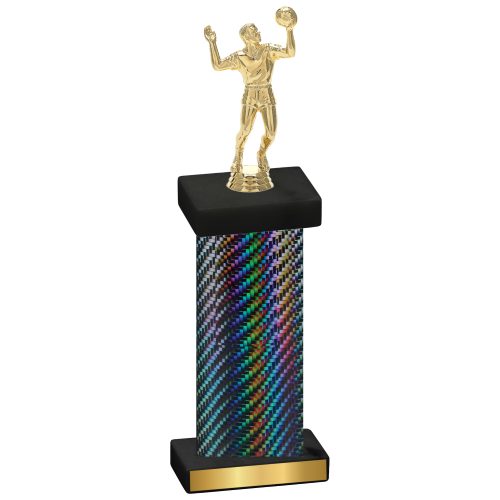 Single Black Carbon Fiber Volleyball Trophy