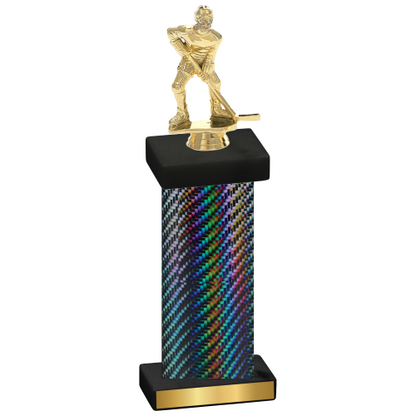 Single Black Carbon Fiber Hockey Trophy