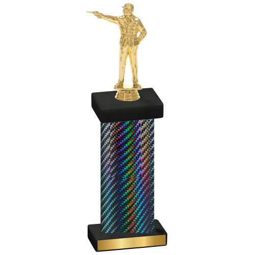 Single Black Carbon Fiber Shooter Trophy