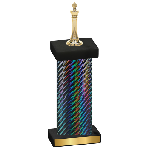 Single Black Carbon Fiber Chess Trophy