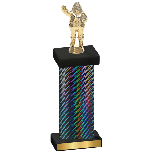 Single Black Carbon Fiber Holiday Trophy