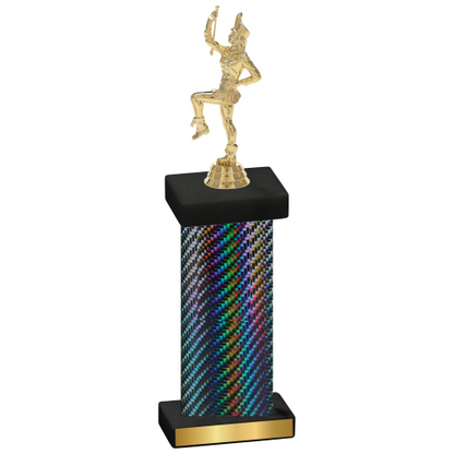 Single Black Carbon Fiber Majorette Trophy