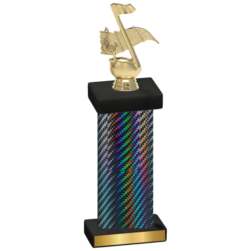 Single Black Carbon Fiber Music Trophy