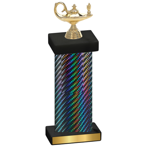 Single Black Carbon Fiber Academics Trophy