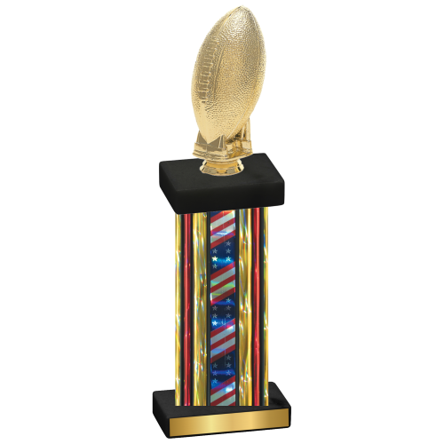 Single Flag USA Football Trophy