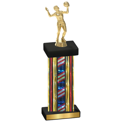 Single Flag USA Volleyball Trophy