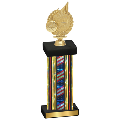 Single Flag USA Volleyball Trophy