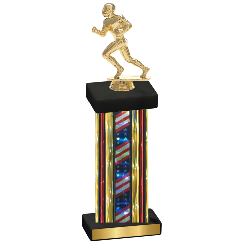 Single Flag USA Football Trophy