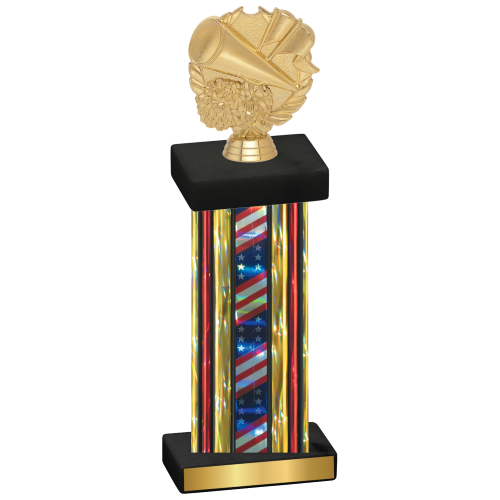 Single Flag USA Cheerleading Trophy