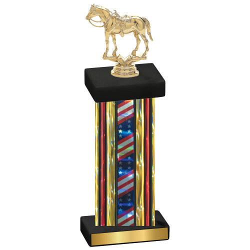 Single Flag USA Horses Trophy