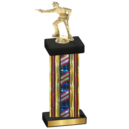 Single Flag USA Shooter Trophy