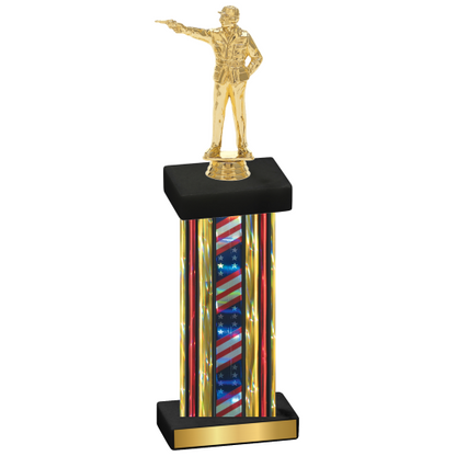 Single Flag USA Shooter Trophy