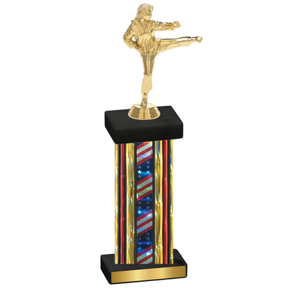 Single Flag USA Karate Trophy