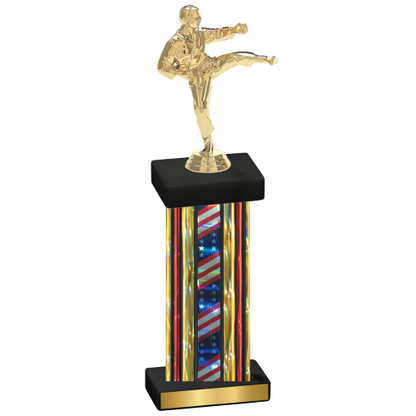 Single Flag USA Karate Trophy