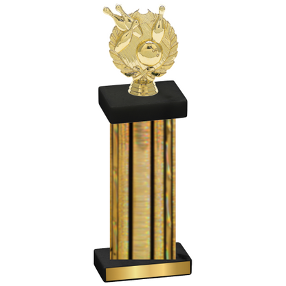 Single Gold Glacier Bowling Trophy