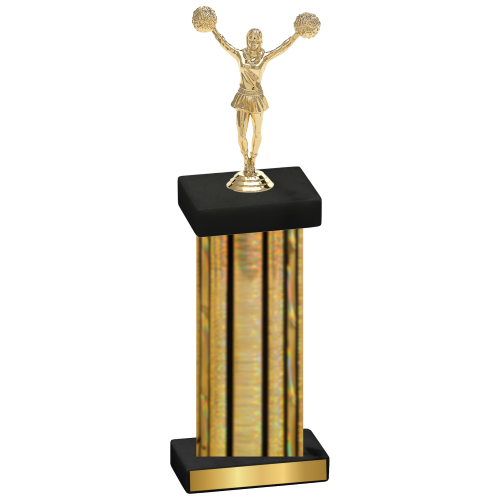 Single Gold Glacier Cheerleading Trophy