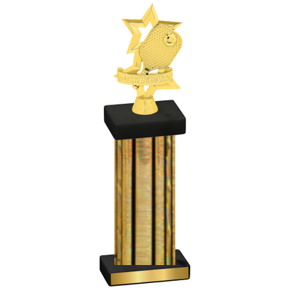 Single Gold Glacier Pickleball Trophy