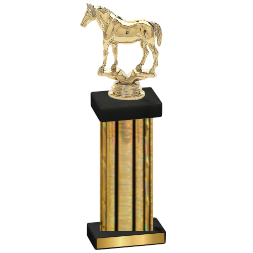 Single Gold Glacier Horses Trophy