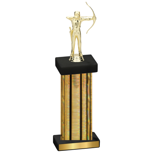 Single Gold Glacier Archery Trophy