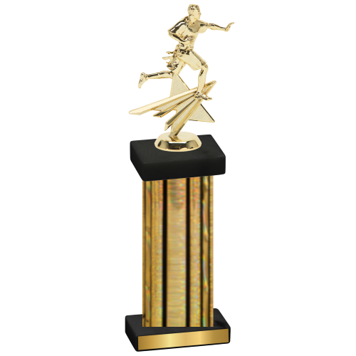 Single Gold Glacier Flag Football Trophy