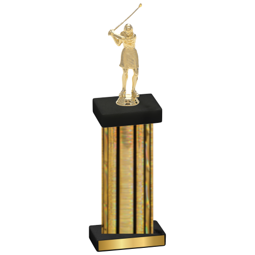 Single Gold Glacier Golf Trophy