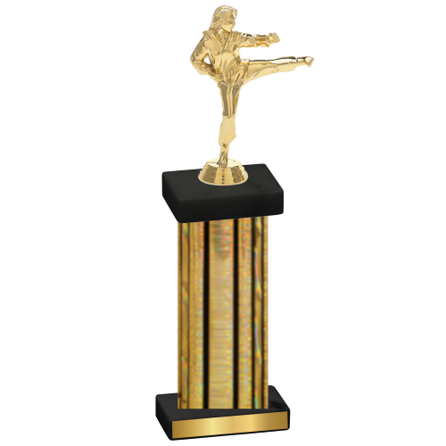 Single Gold Glacier Karate Trophy