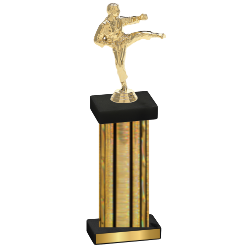 Single Gold Glacier Karate Trophy