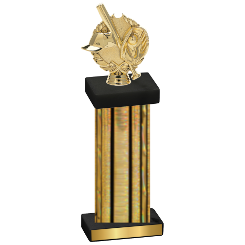 Single Gold Glacier Baseball Trophy