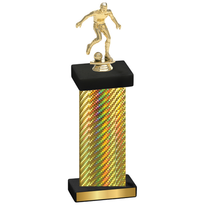 Single Gold Carbon Fiber Soccer Trophy