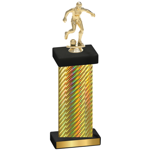 Single Gold Carbon Fiber Soccer Trophy