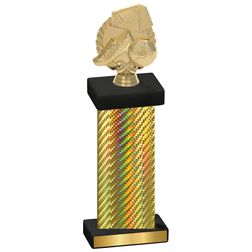 Single Gold Carbon Fiber Soccer Trophy