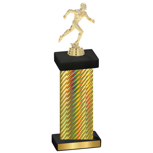 Single Gold Carbon Fiber Running Trophy