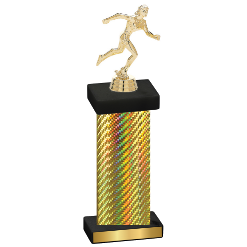 Single Gold Carbon Fiber Running Trophy