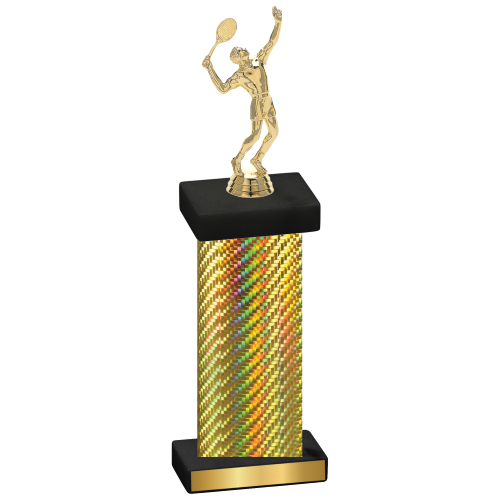 Single Gold Carbon Fiber Tennis Trophy